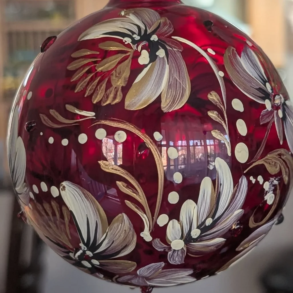 Jewel Tone Ornaments by Larysa