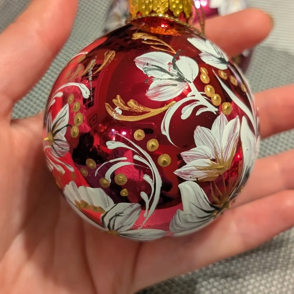Jewel Tone Ornaments by Larysa